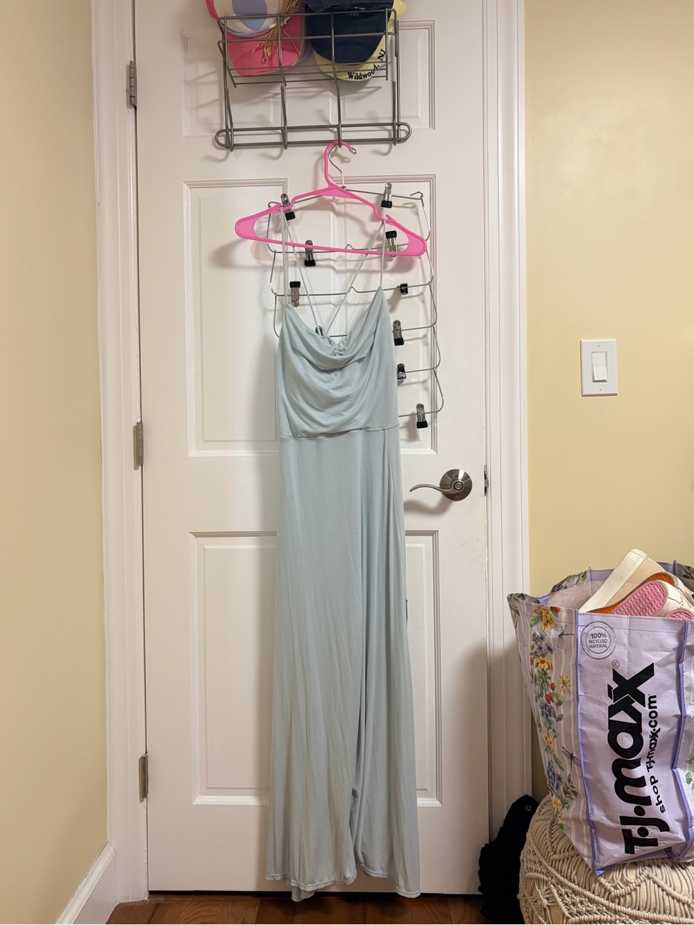 Target Light Blue Backless Maxi Dress